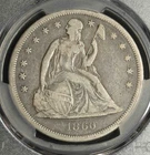 1860 O PCGS F-15 Seated Liberty Dollar