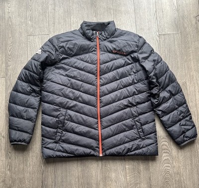 Spider Brand Puffer Winter Coat Jacket Black Men s Size XXL Fast Shipping