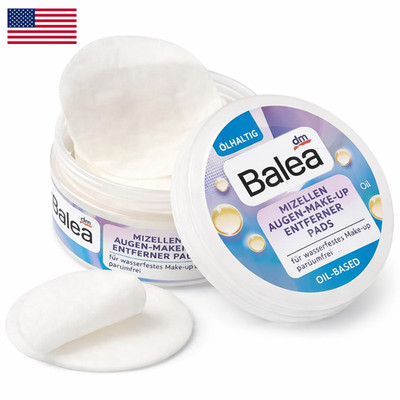 Dermimatch Llc Balea Eye Make-Up Remover Pads Micelles Vitamin E Contains Oil