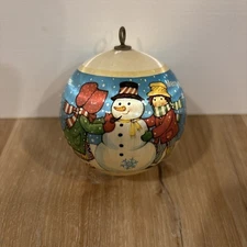 Holly Hobbie Christmas Ornament 1983 “Merry Memories Forever After” Snowman