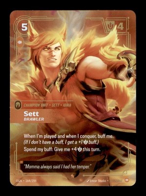 Sett - Brawler Foil Epic Origins 164/298 NM