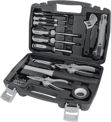 Amazon Basics Werkzeug-Set Für Den Haushalt, Stahllegierung, 32 Teile, Schwarz /