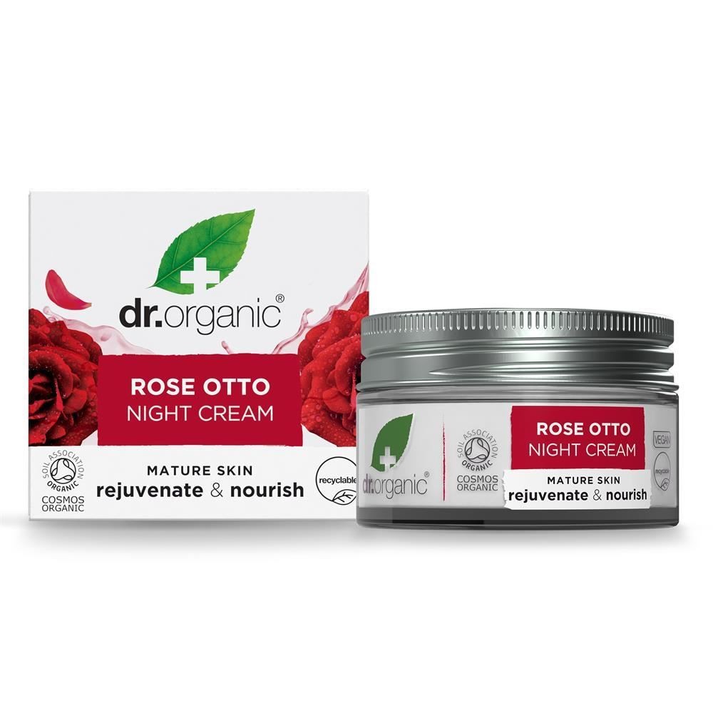 Dr Organic Rose Otto Night Cream 50ml - 2 Pack - Image 3