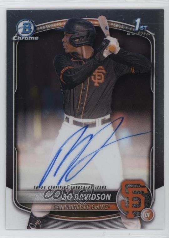 2025 Bowman Chrome Prospect Auto Bo Davidson #CPA-BD Auto 14md