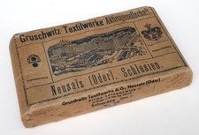 Gruschwitz Textilwerke 10 Rollen Leinenzwirn schwarz Heereswerkst&auml;tten 1938 NEU!