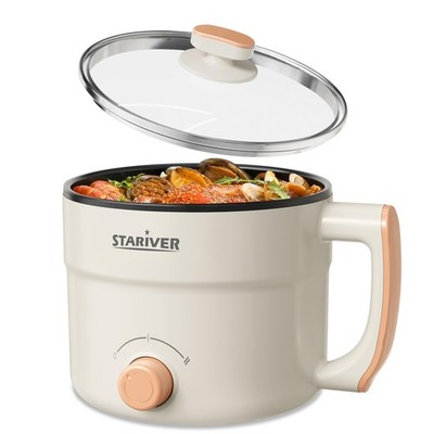 1.5L Electric Hot Pot - Mini Portable Electric Pot, Non-Stick Noodle Cooker f...