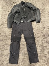 Motorrad Lederkombi 2-teilig Größe 50 Echtleder, schwarz