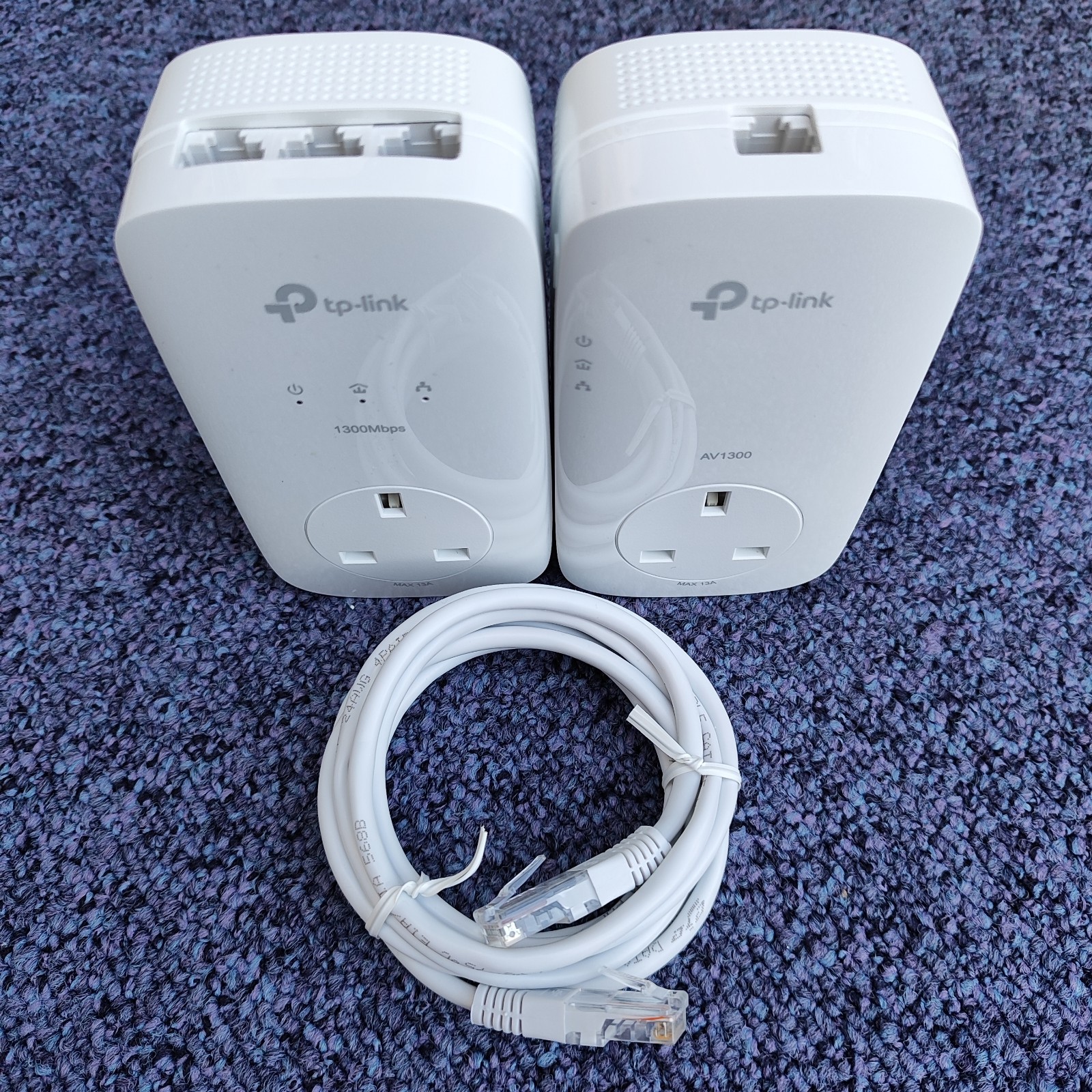 TP-Link AV1300 Passthrough Powerline Starter Kit TL-PA8033P KIT - Free P&P