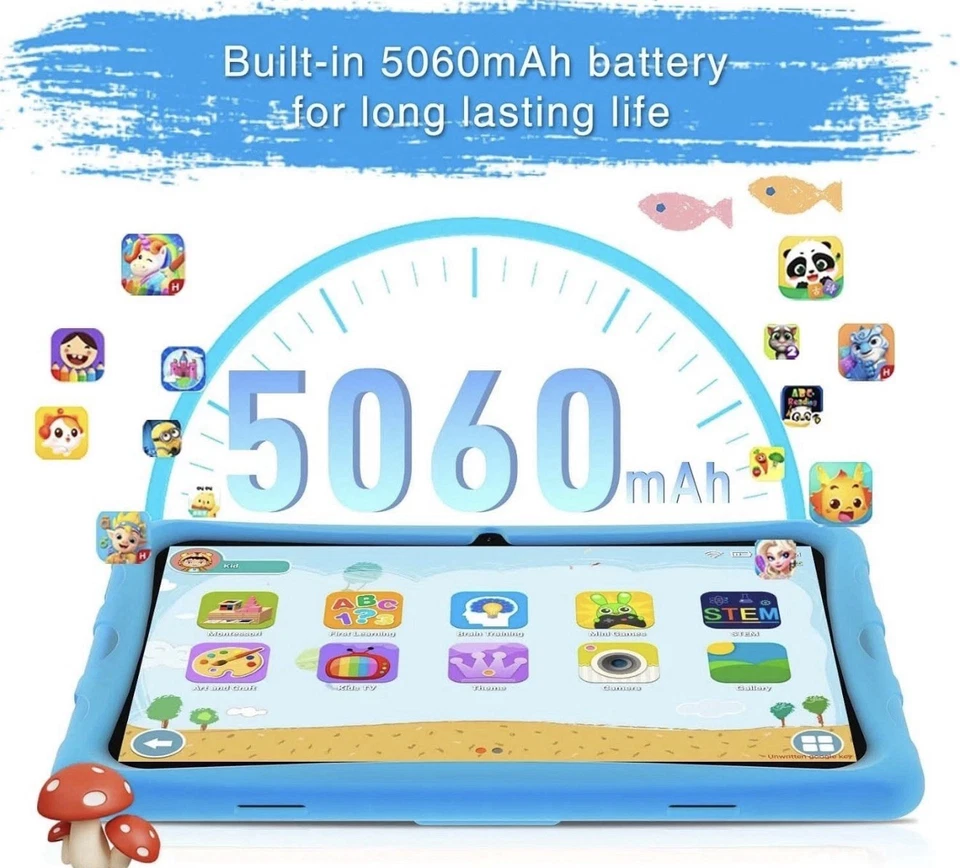 DOOGEE U10KID 10.1 Inch HD Kid Tablet 9GB+128GB Android 13 Drop-proof Tablet PC - Image 2 of 4