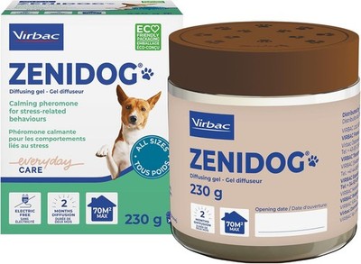ZENIDOG Gel Diffusor für Hunde | Beruhigende Pheromone | Elektrischfrei | Reduziert... 