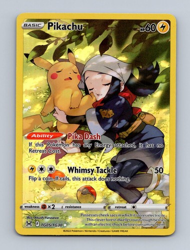 PIKACHU TG05/TG30 HOLO TG LOST ORIGIN TRAINER GALLERY POKEMON NM/M
