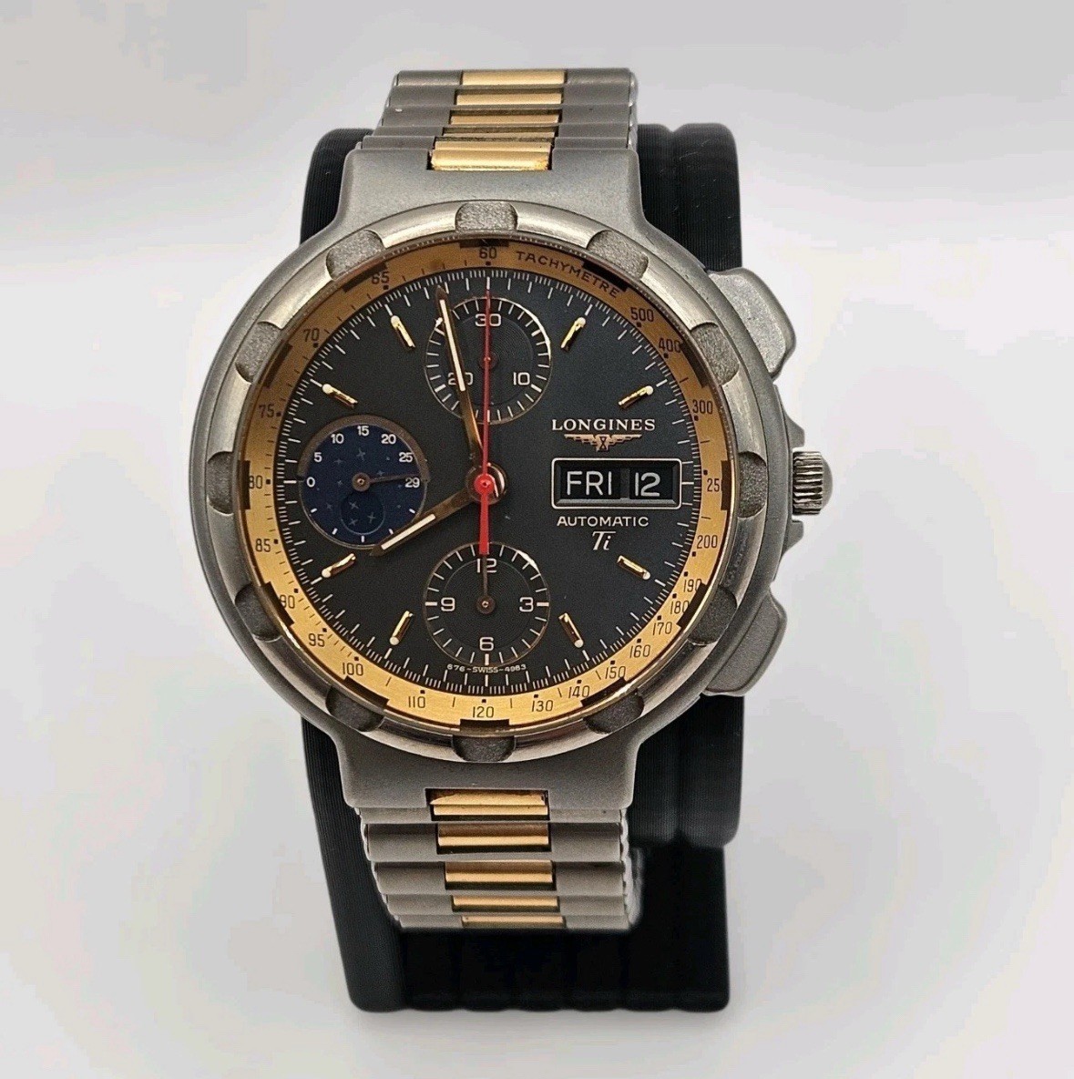 Ayrton Senna's Longines Conquest Chronograph Rf 4983 Titanium/Gold