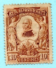 TIMBRE REPUBLIQUE HAITI 1904 100 EME ANNIVERAIRE INDEPENDANCE