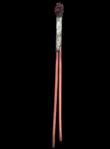 Fine Set of Aboriginal Fire-sticks w Abrus Seed Sheath - North Qld Early 20thC