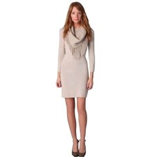 Alice + Olivia Cashmere Sweater Dress with Scarf
