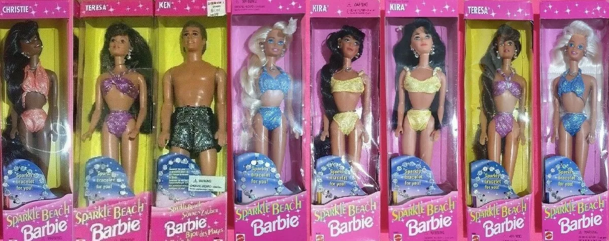 Barbie Mattel Sparkle Beach Teresa Christie Barbie Miko Ken Anno 95 SCEGLI