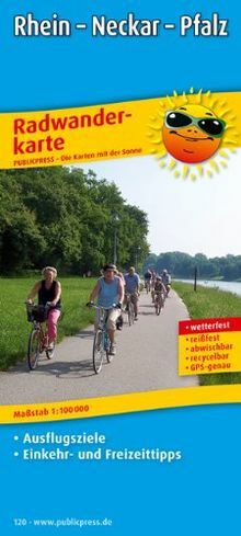 Radwanderkarte Rhein - Neckar - Pfalz: Mit Ausflugsziele... | Buch | Zustand gut - Bild 1 von 1