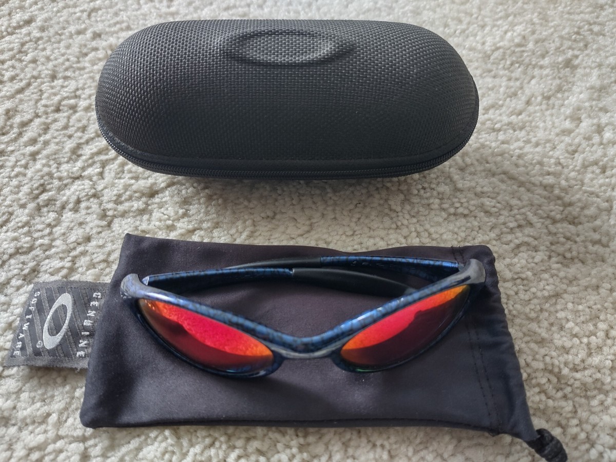Vintage Oakley EYE JACKET 5.56 FMJ dennis rodman Red Iridium 