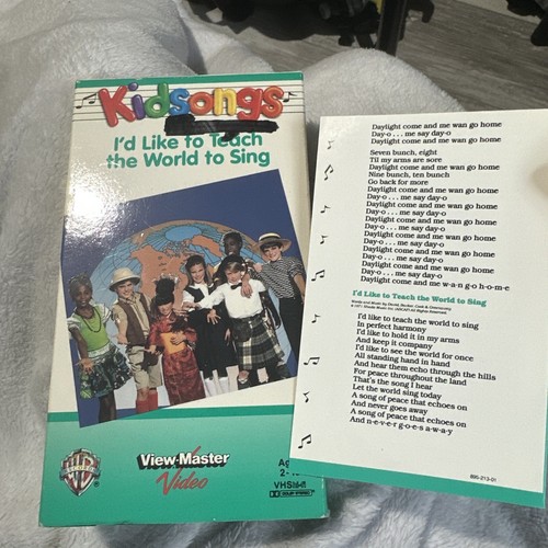 Kidsongs I'd Like to Teach the World to Sing (VHS, 1986) ViewMaster