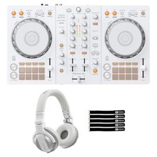 Pioneer DDJ-FLX4-W 2-Channel Rekordbox Serato Lite DJ Controller White w HDJ Cue