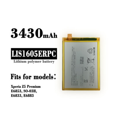 New High Quality Battery For SONY XperiaZ5 Premium Z5P E6853 SO