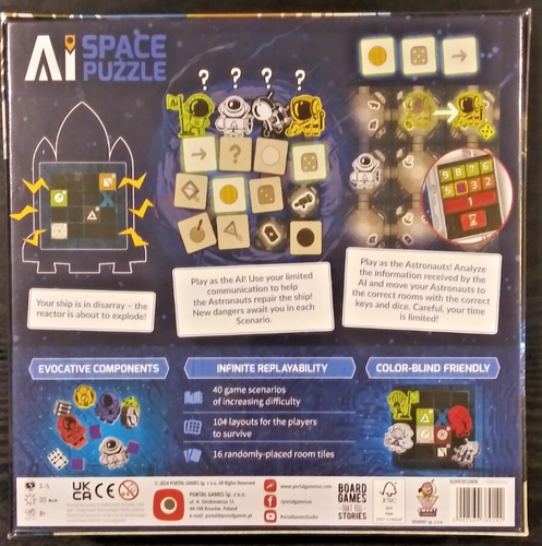 Ai SPACE PUZZLE Board Game By Portal Games/Smart Flamingo NEW/SEALED/SHIPS INT'L - Picture 2 of 2
