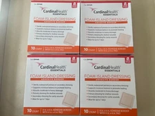 ZDF66B Foam Island Dressing with Adhesive Border Cardinal Health - NEW - 4 Boxes
