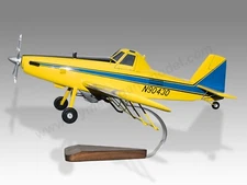 Air Tractor 602 N90430 Desk Wood Airplane New Model Small Scale 1/72