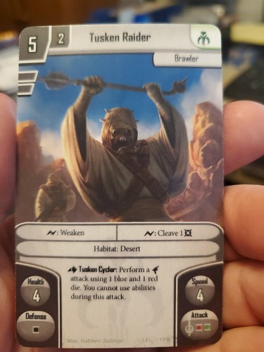 Star Wars Imperial Assault Tusken Raider Alternate Art Promo Card Asmodee - Picture 2 of 2
