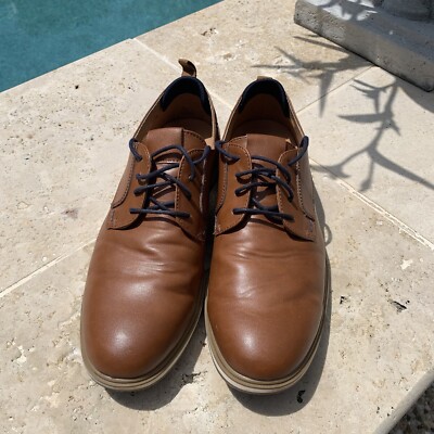 Franco Fortini Dallas Cognac Faux Leather Oxford w/padded  display picture 3