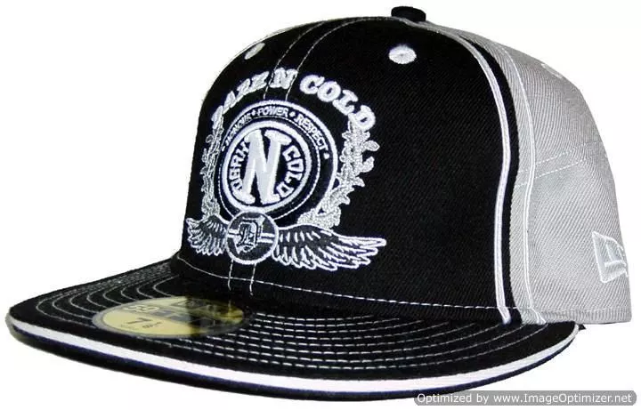 Casquette de baseball ajustée Dark n Cold Supreme Egg logo noir gris