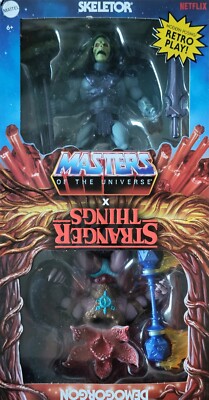 Masters of the Universe Origins MOTU Stranger Things Skeletor & Demogorgon RAR