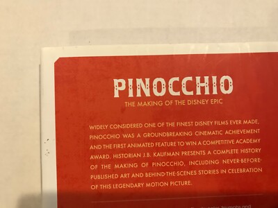 Disney PINOCCHIO The Making of the Disney Epic Hardcover J B