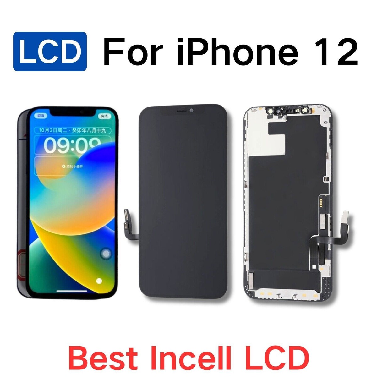 For iPhone XR X XS 11 12 Pro Max 13 Mini 14 15 Pro 16 Plus LCD