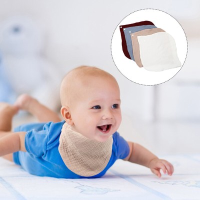  4 Pcs Lätzchen Baby Schlabberlätzchen Baumwoll Sabberlätzchen