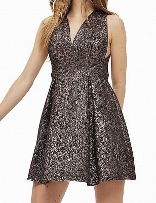 Topshop Gold And Black Opulent Jacquard Dress Size US2 | eBay Topshop Gold And Black Opulent Jacquard Dress Size US2 | eBay