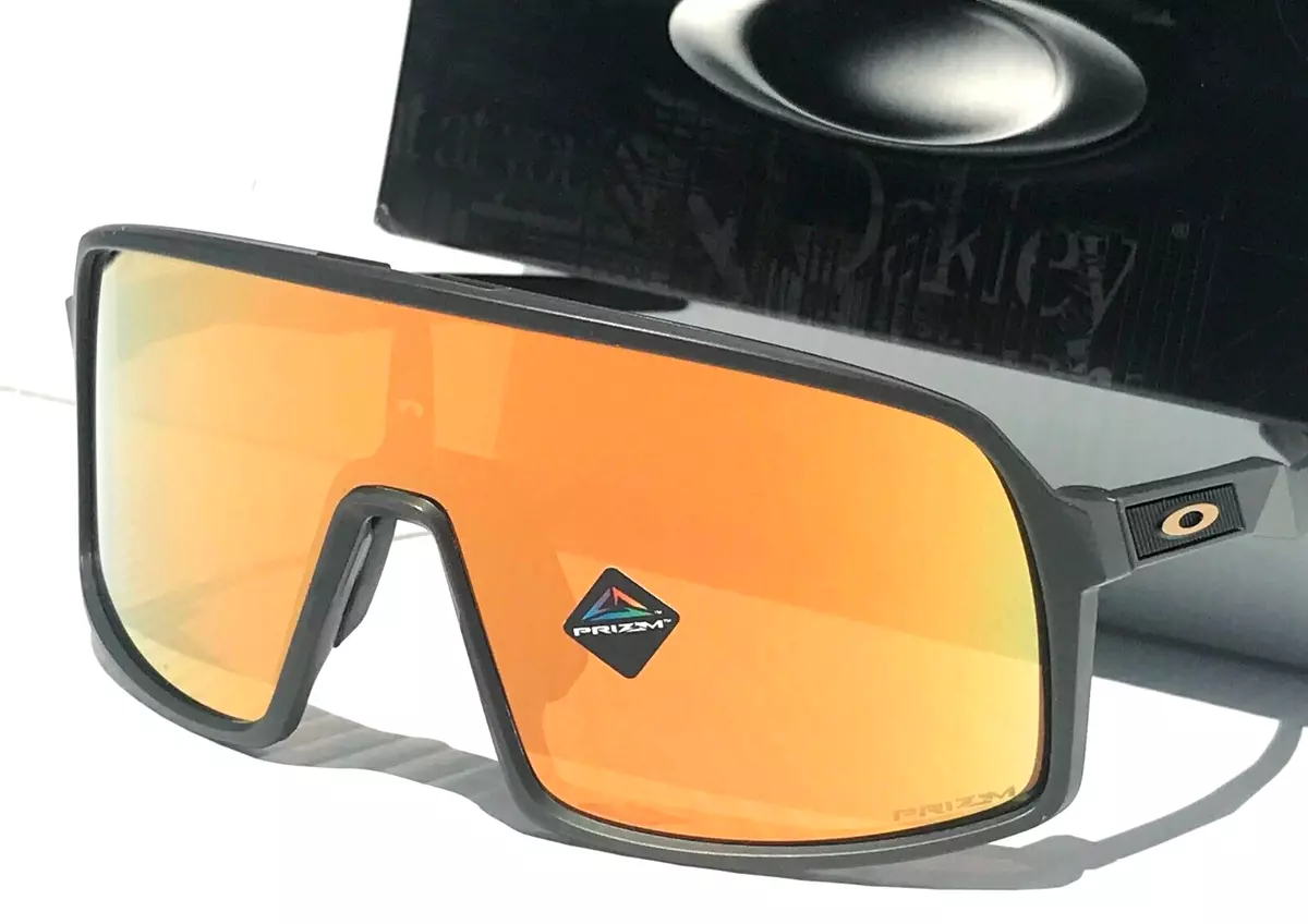 NEW Oakley S Matte Carbon Grey 24k Gold Lens Sunglass 9462-08 | eBay