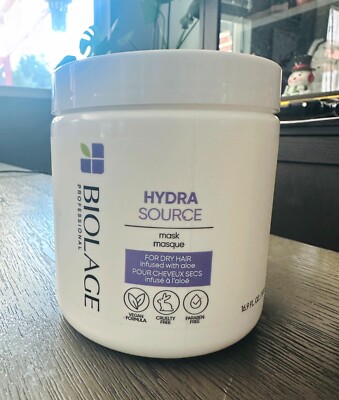 Biolage Hydra Source Conditioning Hair Mask for Dry Hair  16.9 oz NEW LOOK