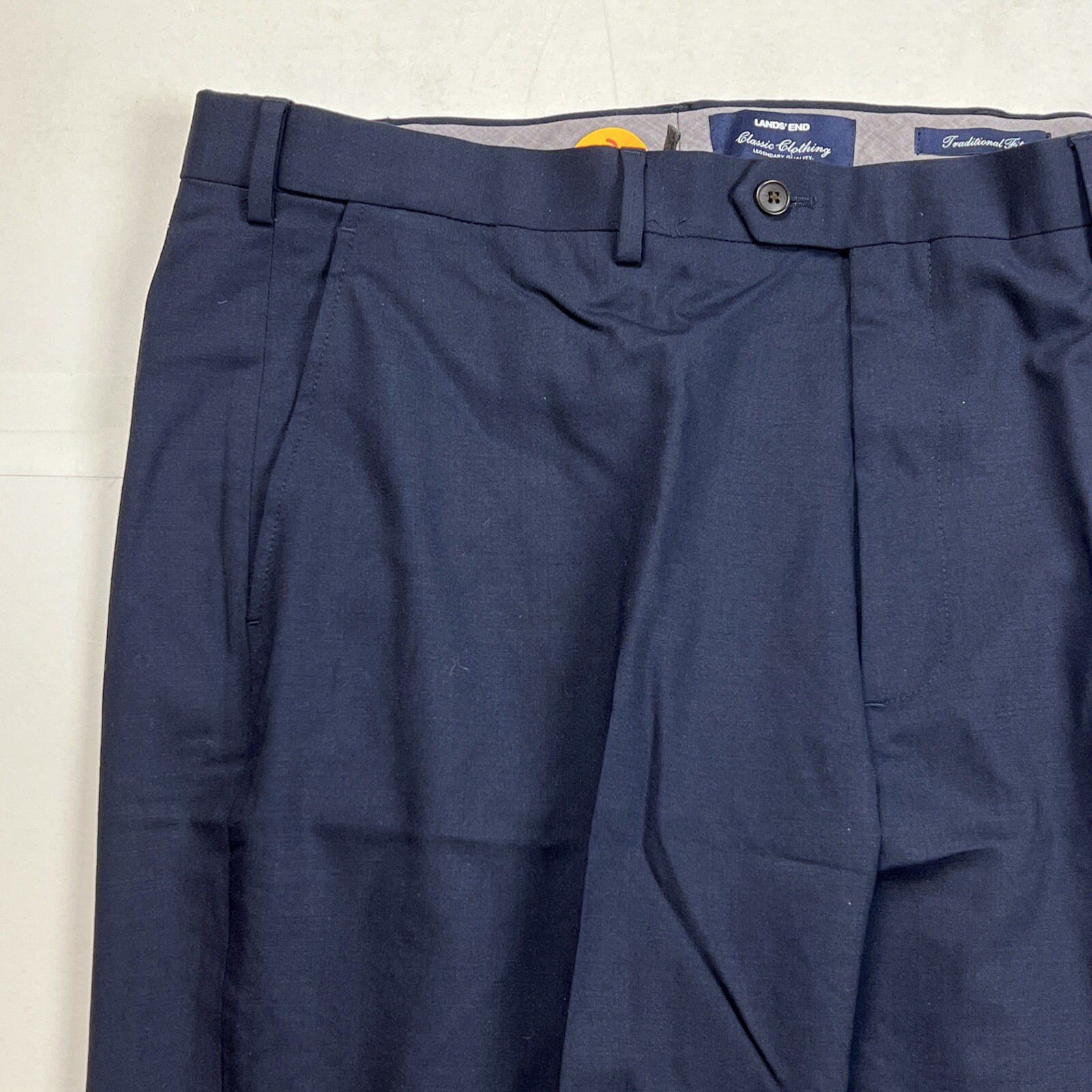 Lands End Men's ComfortFirst Year Rounder Wool Dress Pants 515457