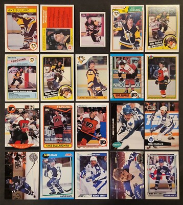 Lot of 20 Different MIKE BULLARD Hockey Cards 1982-1993 HK1207