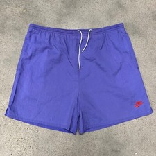 Vintage 80s/90s Nike Embroidered Swoosh Lavender Nylon Shorts