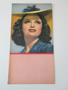 ART DECO vintage PINUP CALENDAR 1940's ANITA MOTT calendar art