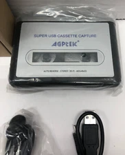 Super USB Cassette Capture by AGPtek Tape to PC/Digital with Poly Bag