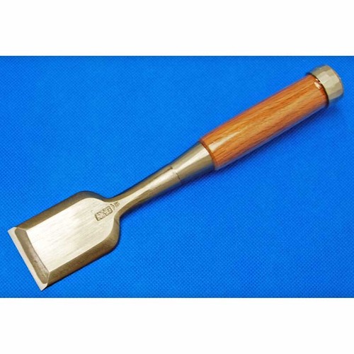 Tasai Oire Nomi Japanese Bench Chisel Polished Finish Blue Steel Red Oak 田斎 追入鑿 - Afbeelding 44 van 63
