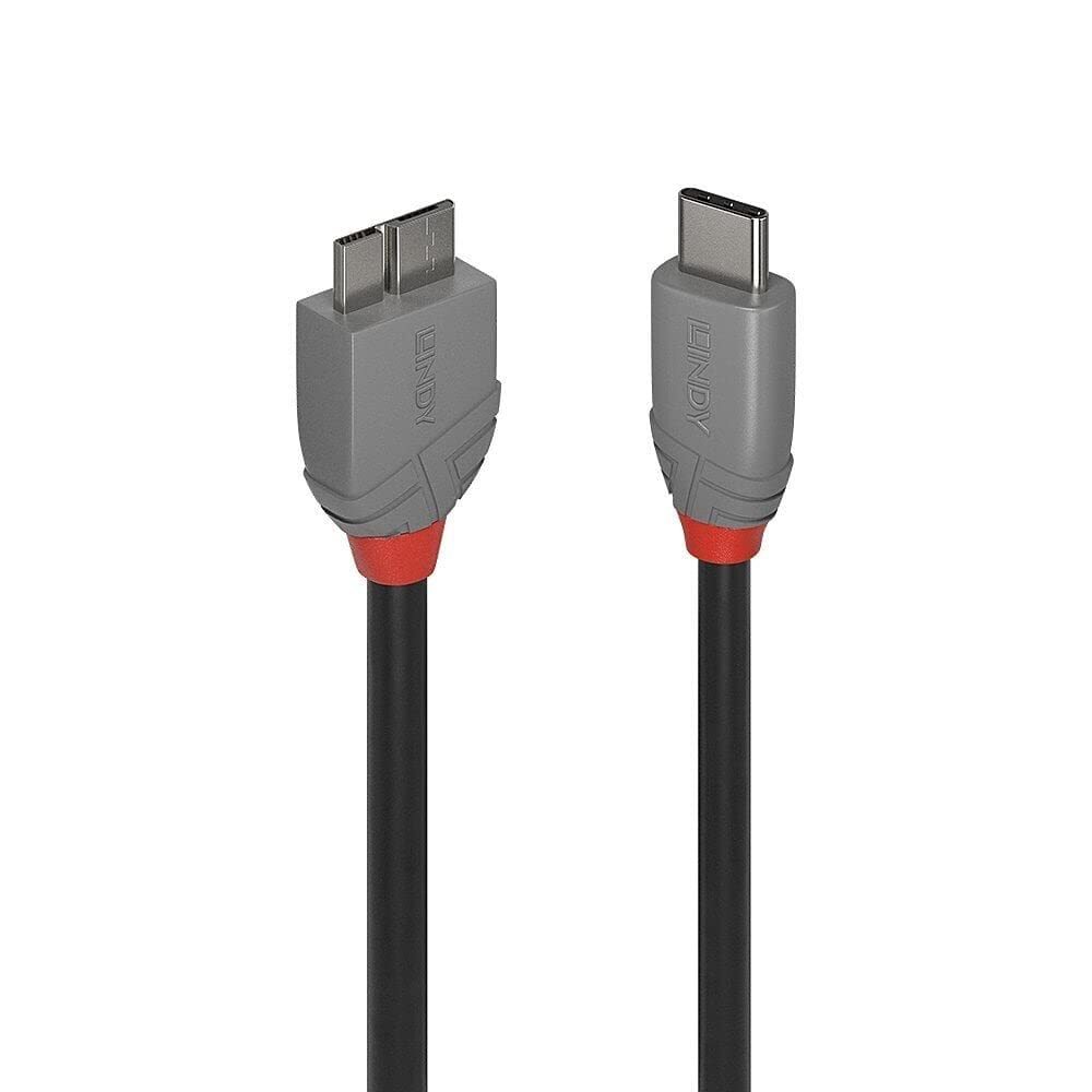 LINDY 0.5M USB 3.2 TYPE C TO MICRO-B CABLE (d6d)