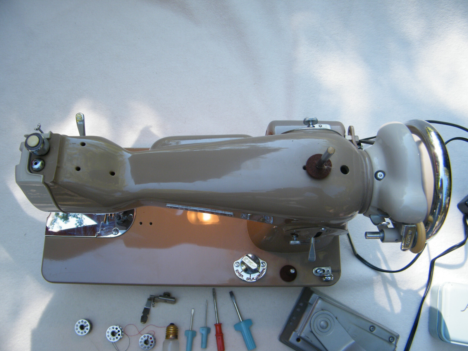 Vintage Nelco Sewing Machine YM40 with Pedal & Accessories eBay