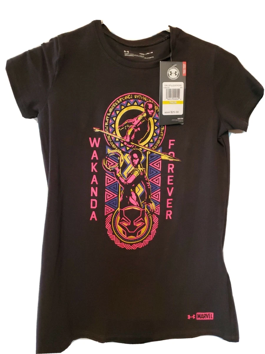 Black Panther Under Armour Youth T Shirt Heat Gear NEW eBay