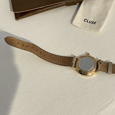 CLUSE Women\'s Watch Minuit Gray Leather Gold Authentic | w. Pouch + Extra Strap Cluse | Accessories | Cluse Womens Watch Minuit Gray Leather  main image 4