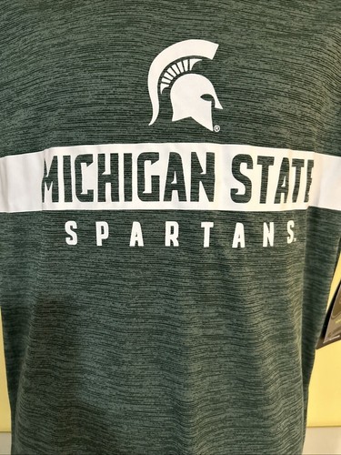 MSU Michigan State Spartans Colosseum Green Crew Neck Tee Shirt Youth M 12-14 NE - Picture 2 of 5