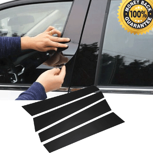 4Pcs Window Pillar Posts Door Cover Tirm Heated Fits Porsche Panamera 2017-2021 - Picture 2 of 7